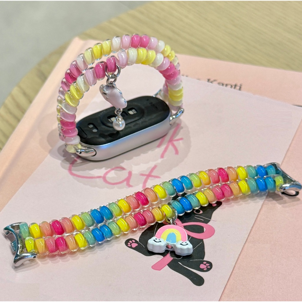 ยืดหยุ่นสายโทรศัพท์สําหรับ mi band 10 สาย Soft mi band 9 สายสมาร์ท 10 สายเปลี่ยน mi band 8 สายและ mi