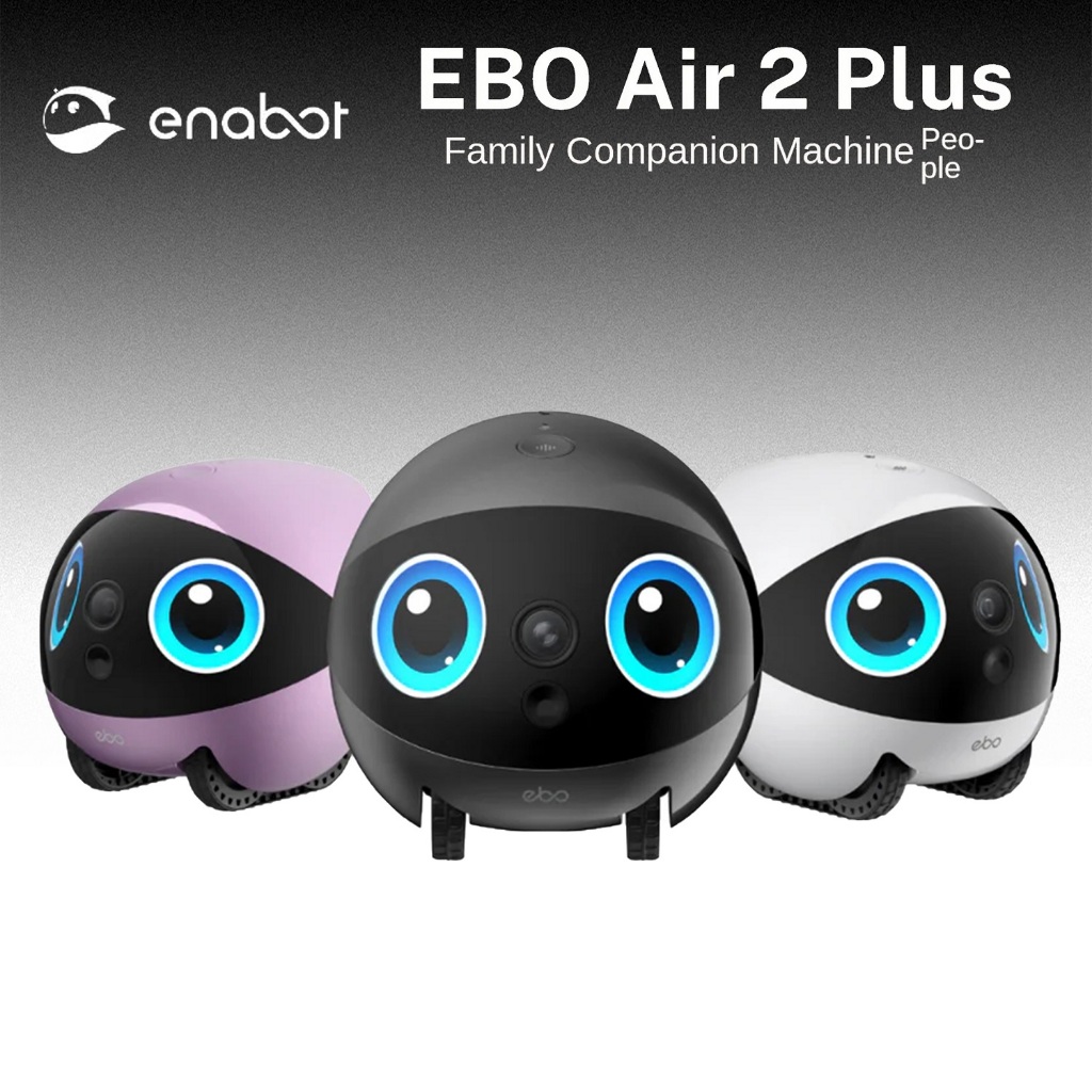 Enabot EBO Air2 plus เป็นกล้องมือถือเต็มบ้าน กล้องไร้สาย และหุ่นยนต์ตรวจสอบสัตว์เลี้ยงเดินอัจฉริยะสํ