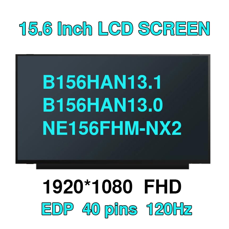 15.6 "120Hz แล็ปท็อปหน้าจอ LCD B156HAN13.1 B156HAN13.0 Fit NE156FHM-NX2 NX1 สําหรับ Lenovo Legion 5-