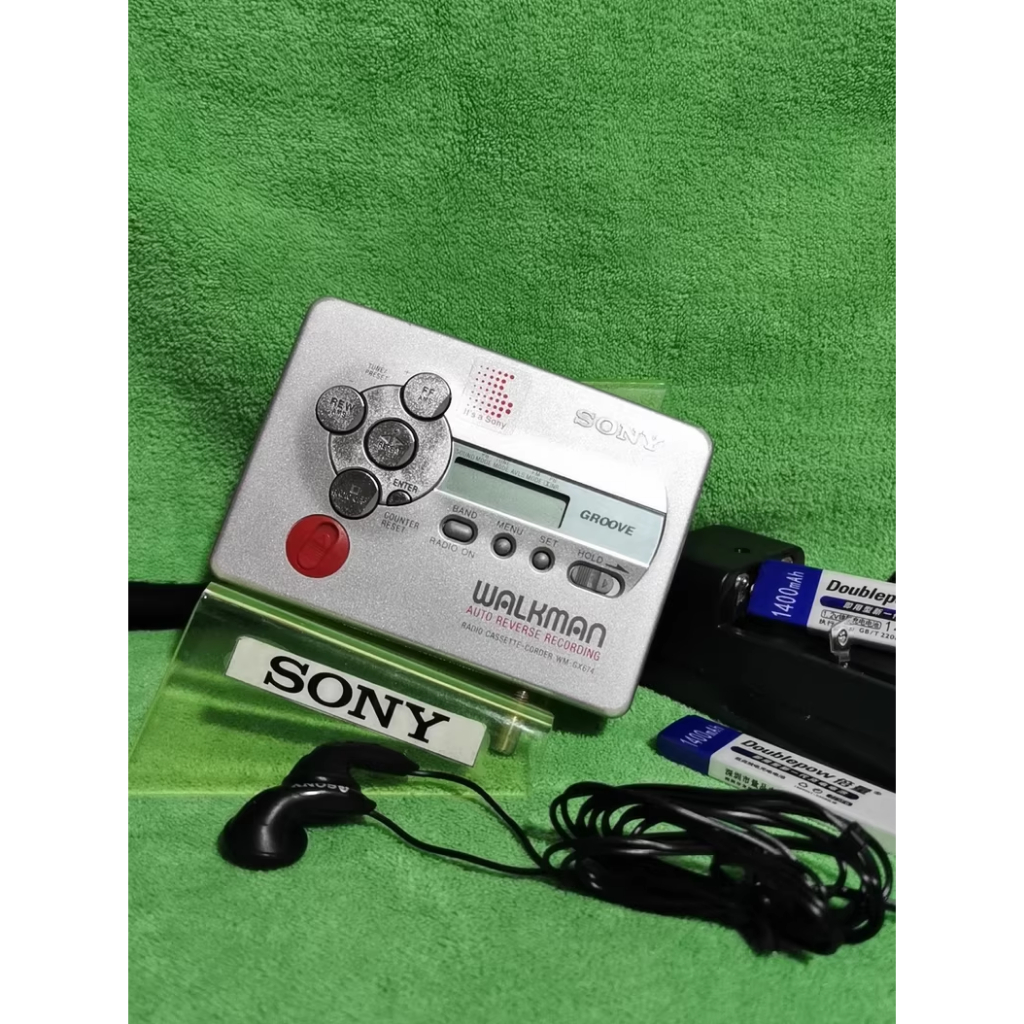 Sony GX674 Original Japanese Version เครื่องเล่นเทปคาสเซ็ต Walkman พร้อมเคสใส เครื่องเล่นเพลงย้อนยุค