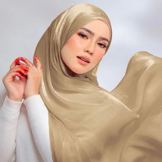 Lovosme มาเลเซียผู้หญิงสีทึบผ้าพันคอฮิญาบมุสลิมจีบ Glitter ช…