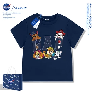 NASA เสื้อยืดเด็ก cotton 100% ลายการ์ตูน Paw Patrol เสื้อเด็กแขนสั้น สไตล์เกาหลี ระบายอากาศดี ใส่สบาย