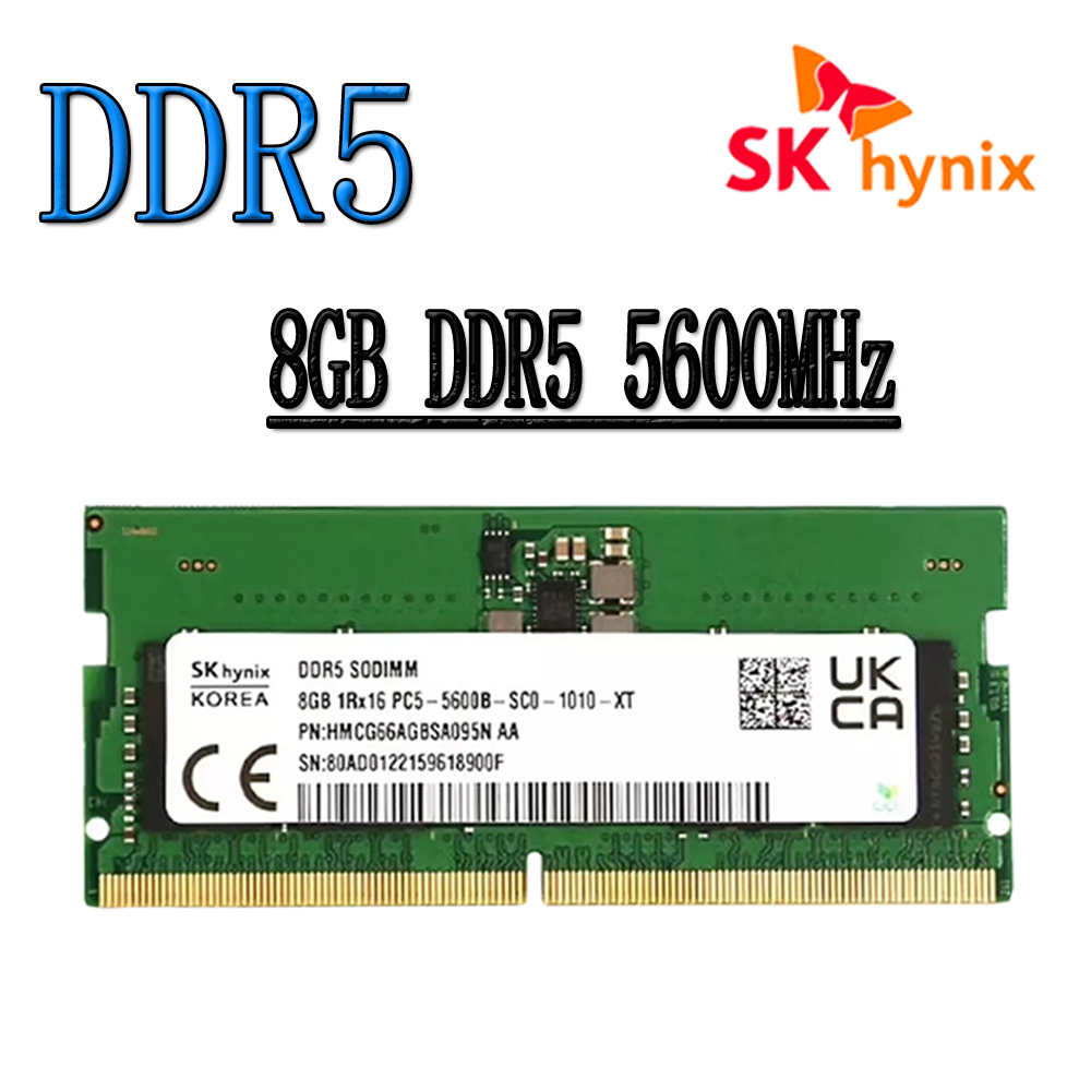 SK Hynix DDR5 RAM 8GB DDR5 5600MHz PC5-44800S CL46 หน่วยความจําแล็ปท็อป SO-DIMM โน้ตบุ๊ค RAM 262Pin