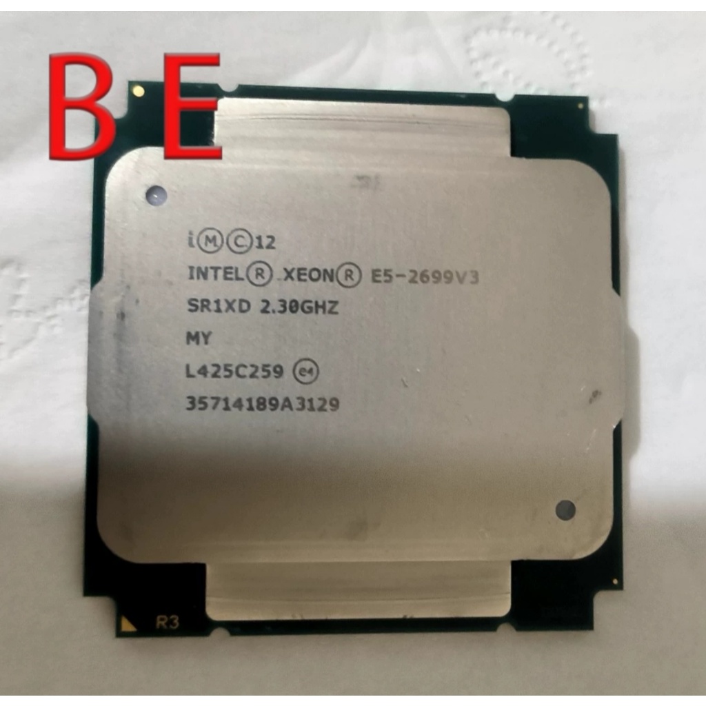 Xeon E5-2699 V3 LGA2011-3 เซิร์ฟเวอร์ CPU โปรเซสเซอร์ 18-Core SR1XD 2.3GHz