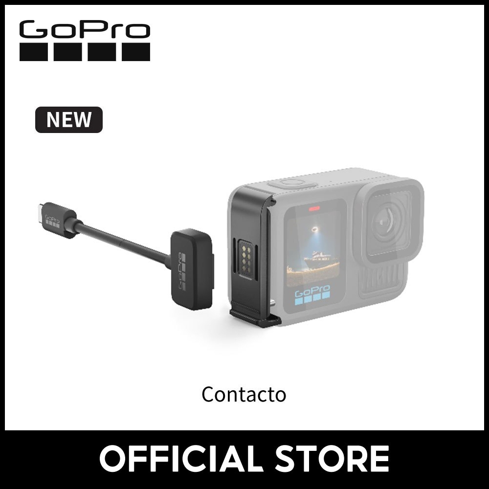 [ใหม่] Gopro Contacto - สายไฟและฝาครอบแม่เหล็กสําหรับ HERO13/12/11/10/9 สีดํา