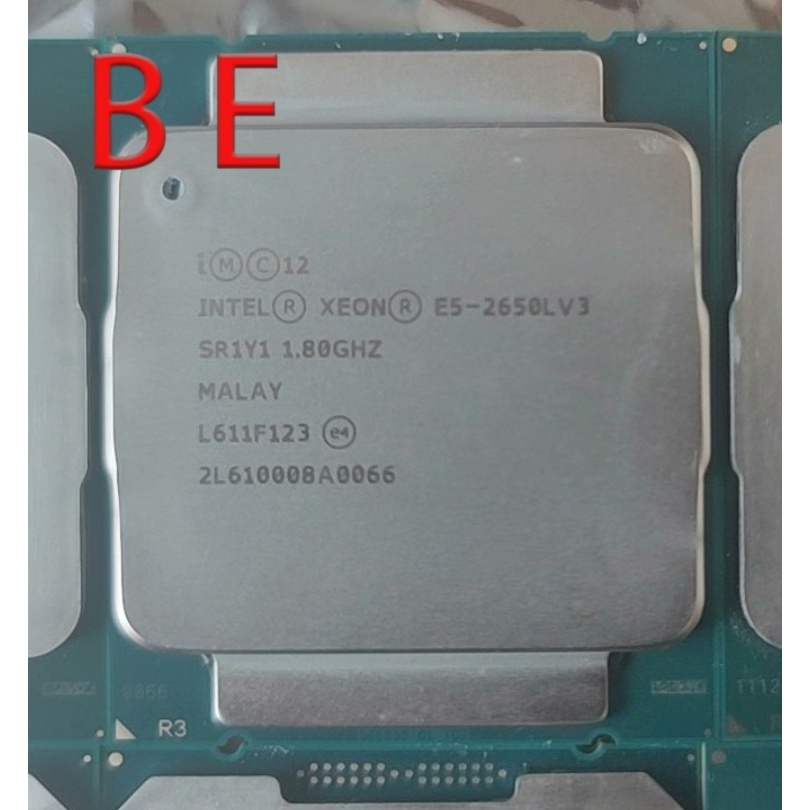 Xeon E5-2650L V3 LGA2011-3 เซิร์ฟเวอร์ CPU โปรเซสเซอร์ 12Core SR1Y1 1.8GHz
