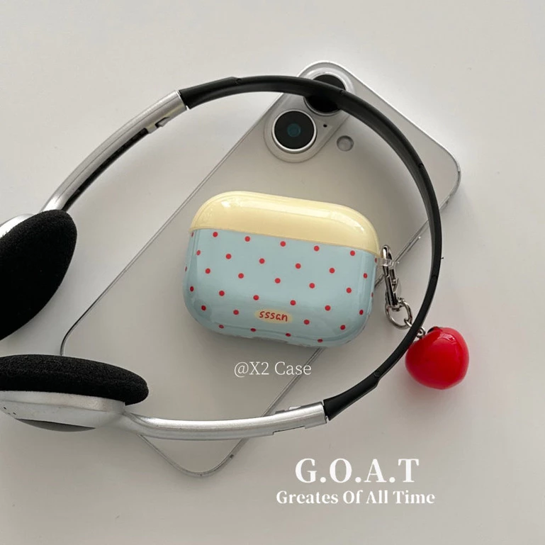 Goat 1/2/Airpods Pro/ Pro 3/Airpods Pro 2/Airpods 3 4 Soft Cortical หูฟังป้องกันและฤดูใบไม้ร่วง Arrest + พวงกุญแจ