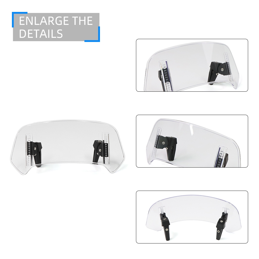 เหมาะสําหรับ ZONTES 368G 368M 368K 368D 501G การปรับเปลี่ยนกระจกบังลมรถจักรยานยนต์ ปรับยกกระจกหน้ารถ deflector อุปกรณ์เสริม - รูปที่ 3