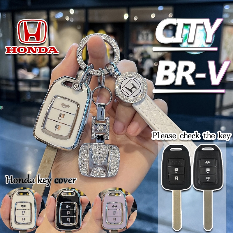 Honda BR-V/CITY ปลอกกุญแจ City ปลอกกุญแจ BR-V เคสกุญแจ City พวงกุญแจ BR-V เคสรีโมท 2014 2016 2017