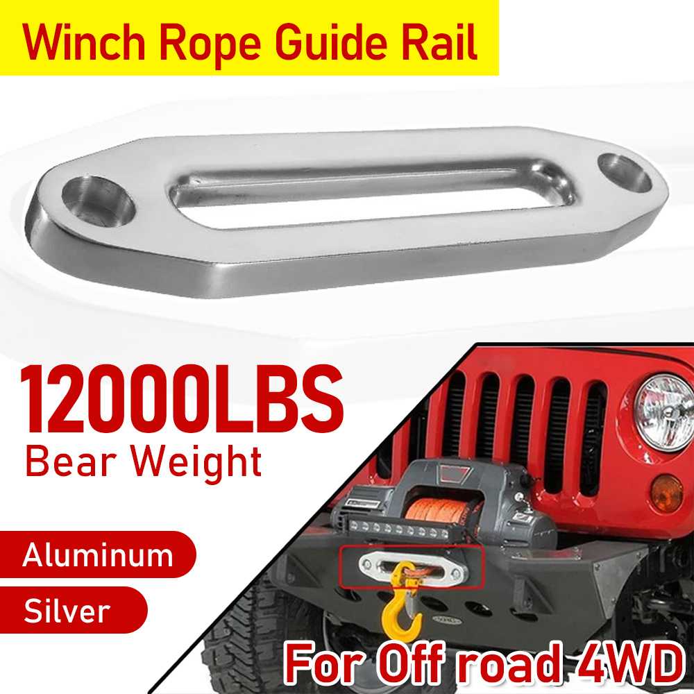 ใหม่ 12000 ปอนด์ Winch เชือกท่องเที่ยว Silver Hawse อลูมิเนียม Fairlead สําหรับ Off Road 4WD