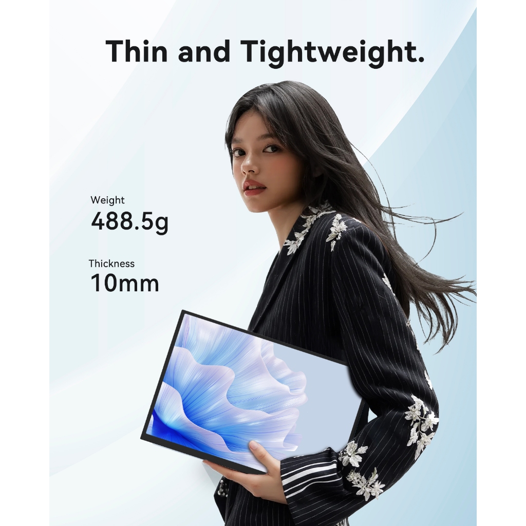 ZSCMALL 14 นิ้ว 2K จอภาพแบบพกพาแล็ปท็อป USB C HDMI Gaming Ultra-Slim จอแสดงผล IPS สมาร์ทฝาครอบและลําโพง 2160*1440P HDR Plug & Play ภายนอก Monitor สําหรับแล็ปท็อป - รูปที่ 4