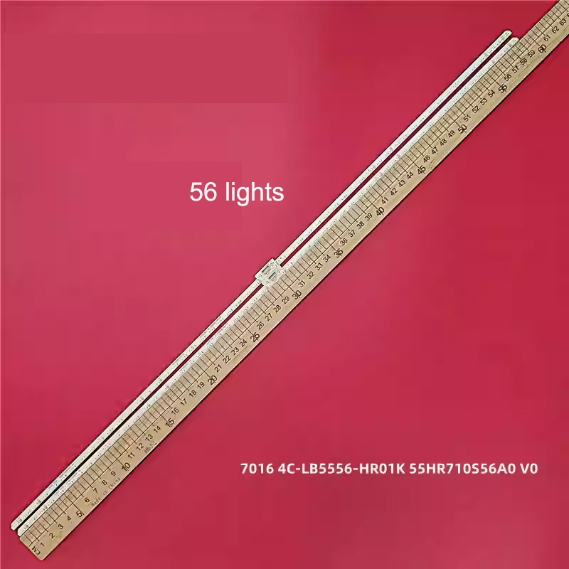 2 ชิ้น/เซ็ต led Backlight Strip สําหรับ TCL 55C8 Strip Light 7016 4C-LB5556-HR01K 55HR710S56A0 V0 Ba