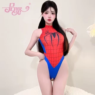 ชุดว่ายน้ำคอสเพลย์ สไปเดอร์แมน แบบบอดี้สูท ชุดว่ายน้ำเร้าใจ