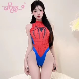 ชุดว่ายน้ำคอสเพลย์ สไปเดอร์แมน แบบบอดี้สูท ชุดว่ายน้ำเร้าใจ
