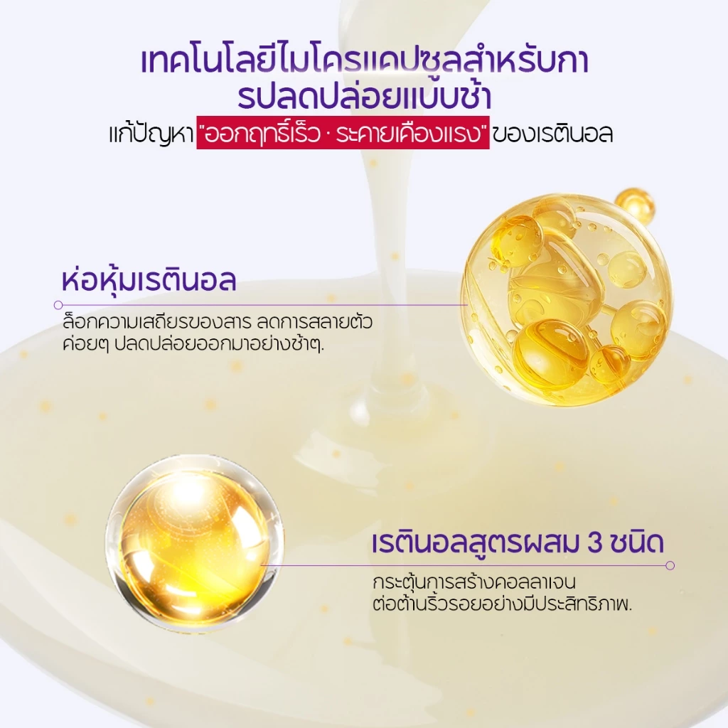 LANBENA Retinol Rejuvenating Serum 30ml Retinol Serum ลดริ้วรอย ยกกระชับ ผิวเนียนนุ่ม สกินแคร์บำรุงผิวหน้า thumbnail 7