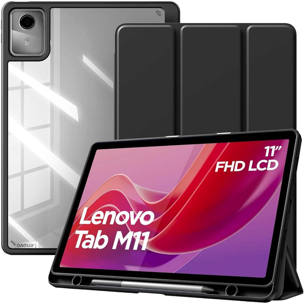 เคส TiMOVO สําหรับ Lenovo Tab M11 11 นิ้ว 2024 (TB330FU) พร้อมที่วางปากกา Slim Tri-Fold Stand Protec
