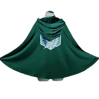 🔥ส่งจากกรุงเทพฯ🔥 Attack on Titan ผ่าพิภพไททัน Anime Cosplay Green Cloak Scout เสื้อไททัน เสื้อหน่วยสำรวจ