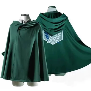 🔥ส่งจากกรุงเทพฯ🔥 Attack on Titan ผ่าพิภพไททัน Anime Cosplay Green Cloak Scout เสื้อไททัน เสื้อหน่วยสำรวจ