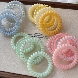⭐Nico Bra⭐4ชิ้นโทรศัพท์-ลวดห่วงผมห่วง มีแถบคาดศีรษะที่ยืดหยุ่นสูง กิ๊บติดผมหางม้าและหมวก ที่คาดผมแฟชั่น