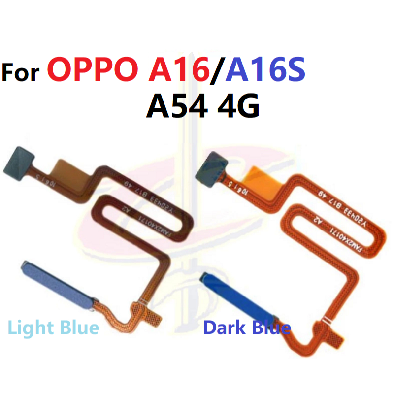 ลายนิ้วมือ แพรปุ่มโฮมสแกนนิ้ว ( Finger ) ปุ่มเปิดปิด สําหรับ Oppo A16 16S A54S