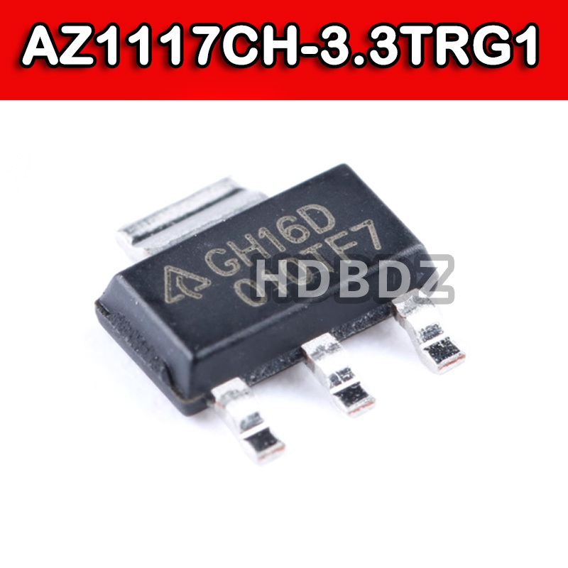 10~20PCS AZ1117CH-3.3TRG1 SOT223 GH16D แรงดันไฟฟ้าชิป IC SMD
