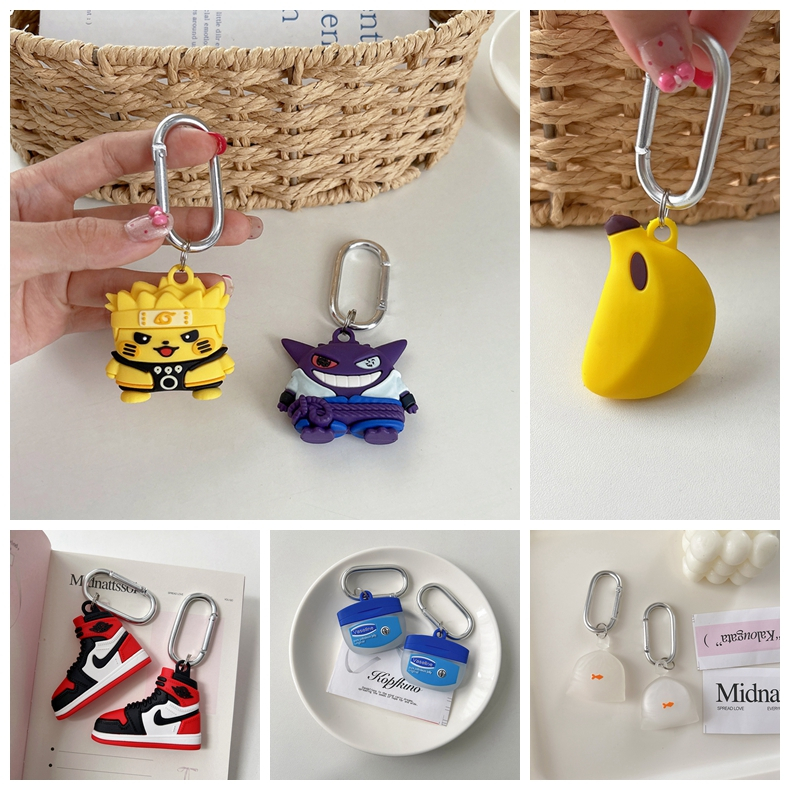 เคส AirTag + หัวเข็มขัด แฟชั่น AJ รองเท้า Vaseline การ์ตูน Pikachu Genger Uzumaki Naruto Sasuke Bana