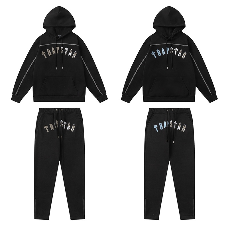 ชุด STREETWEAR TRAPSTAR สำหรับผู้ชาย ฮู้ดี้และกางเกง