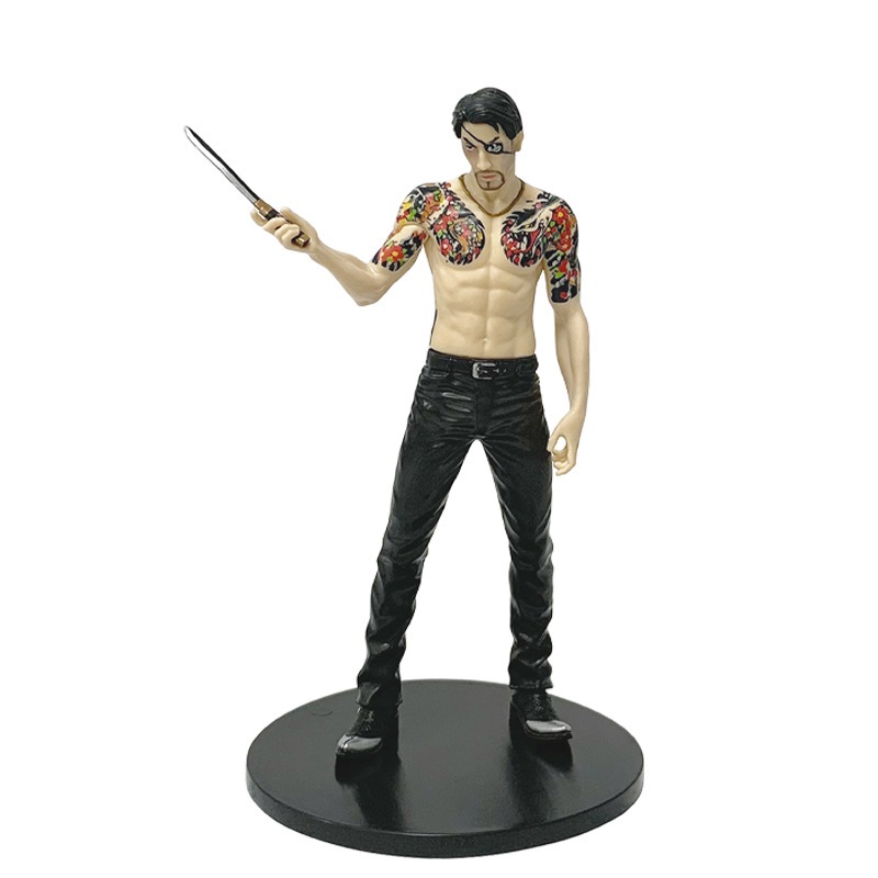 17 ซม.Action Adventure เกม Yakuza Kiryu Kazuma Goro Majima Underworld Society รูปปั้นคอลเลกชัน PVC ตัวเลขการกระทําตุ๊กตาของเล่นของขวัญ - รูปที่ 5