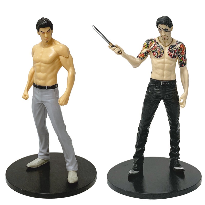 17 ซม.Action Adventure เกม Yakuza Kiryu Kazuma Goro Majima Underworld Society รูปปั้นคอลเลกชัน PVC ตัวเลขการกระทําตุ๊กตาของเล่นของขวัญ