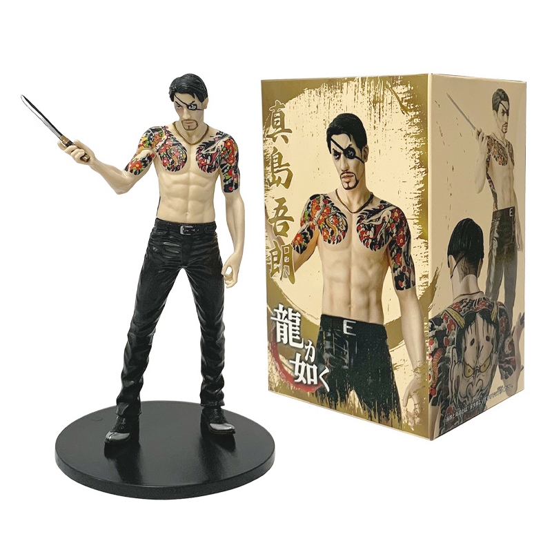 17 ซม.Action Adventure เกม Yakuza Kiryu Kazuma Goro Majima Underworld Society รูปปั้นคอลเลกชัน PVC ตัวเลขการกระทําตุ๊กตาของเล่นของขวัญ - รูปที่ 2