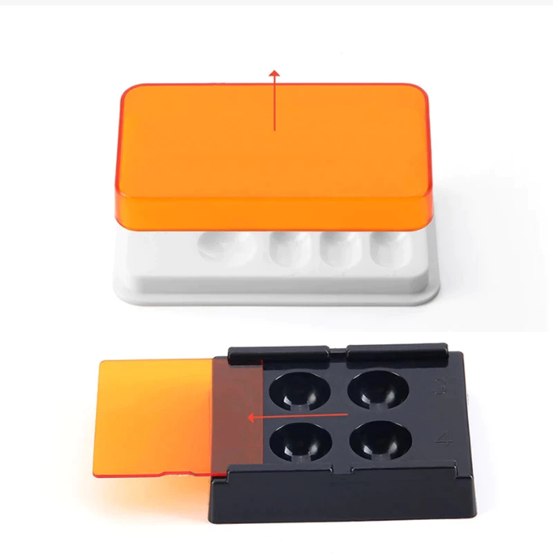 1ชิ้นวีเนียร์กล่องเก็บแพทช์แรเงากล่องเก็บแสง