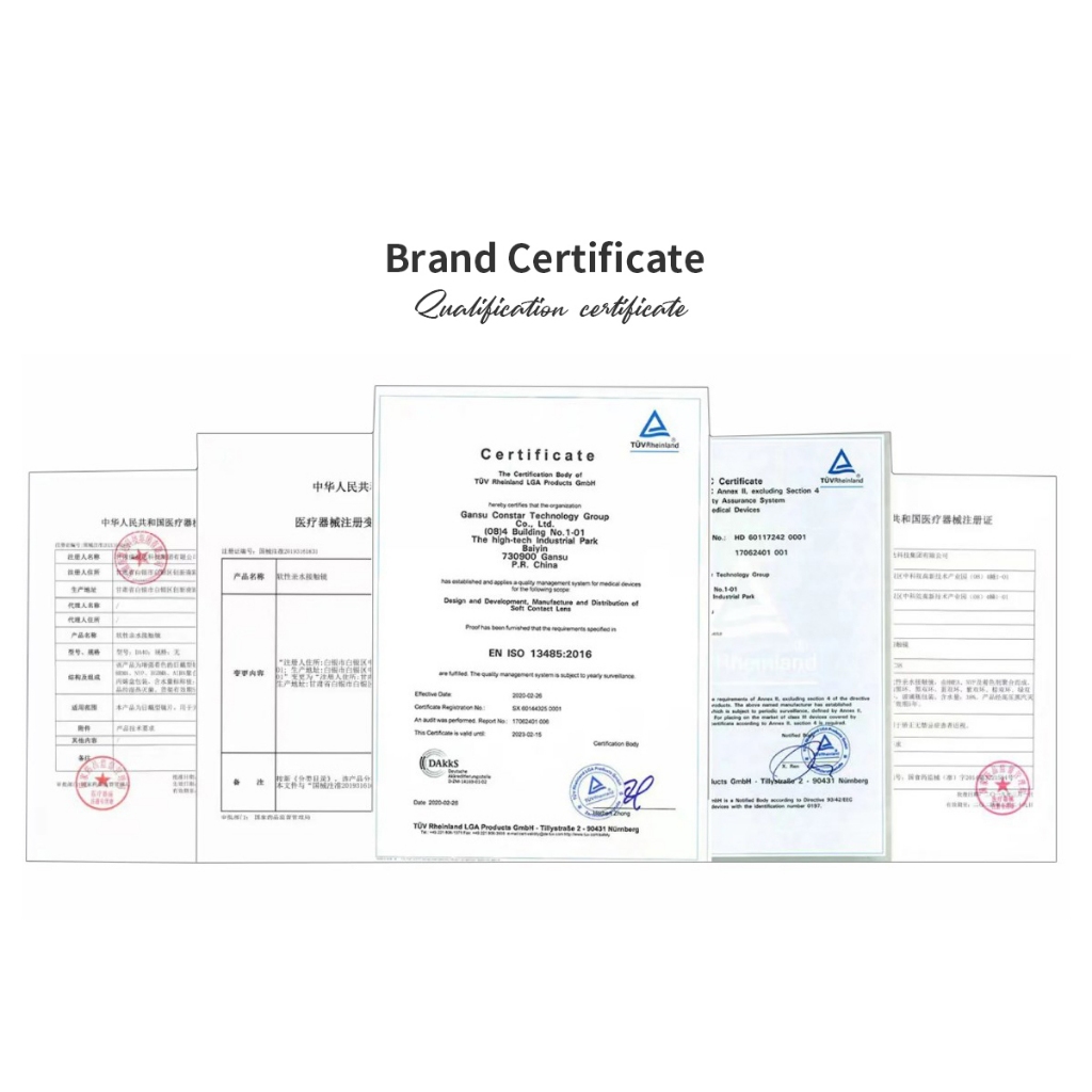 TINACON คอนแทคเลนส์ 1คู่ (2 ชิ้น) สบายตา ใช้ได้ 6 เดือน กำลังสายตา(0.0~ 8.0) DIA14.2-14.5 เทา/ดํา/ชมพู - รูปที่ 7