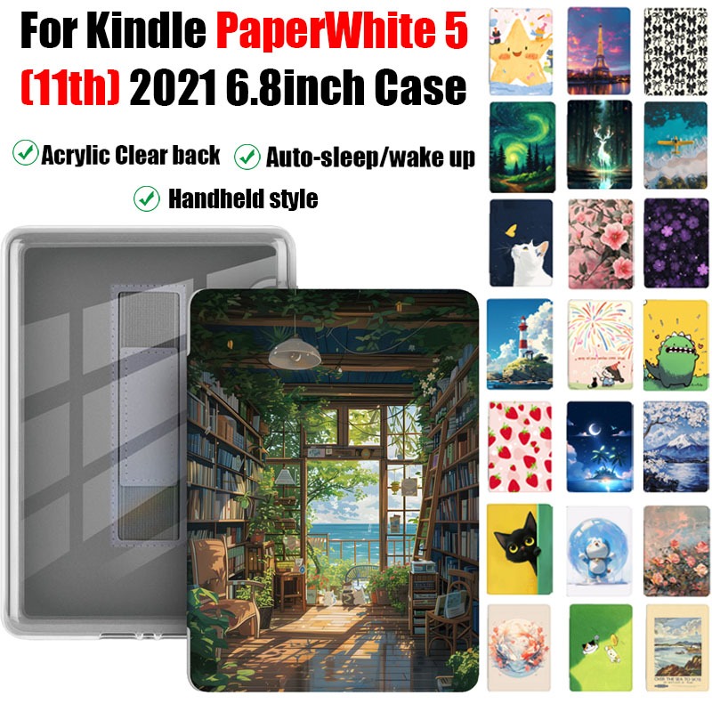 สําหรับ Kindle PaperWhite 5 (11th Gen) 2021 6.8 นิ้ว DIY กลับอะคริลิค M2L3EK M2L4EK E-Book Handheld 