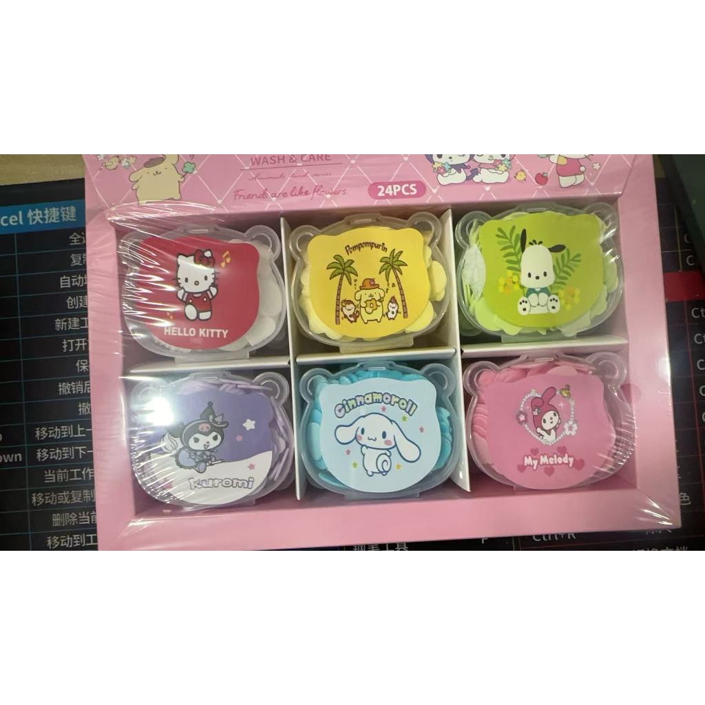 Sanrio แผ่นสบู่ใช้แล้วทิ้ง Kulomi  Melody กระดาษสบู่ต้านเชื้อแบคทีเรีย Big Ears นักเรียนเด็กพกพาสบู่ล้างมือแบบพกพาติดตัว Cinnamoroll Pochacco Hello kitty ราคา ถูกที่สุด ดีลบีเคเค แกลเลอรีภาพที่ 6