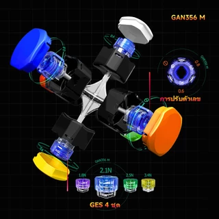 GAN 356 M รูบิค 3x3 แม่เหล็ก Gan 356 ME ของขวัญของเล่นแข่งรถมืออาชีพสําหรับเด็ก