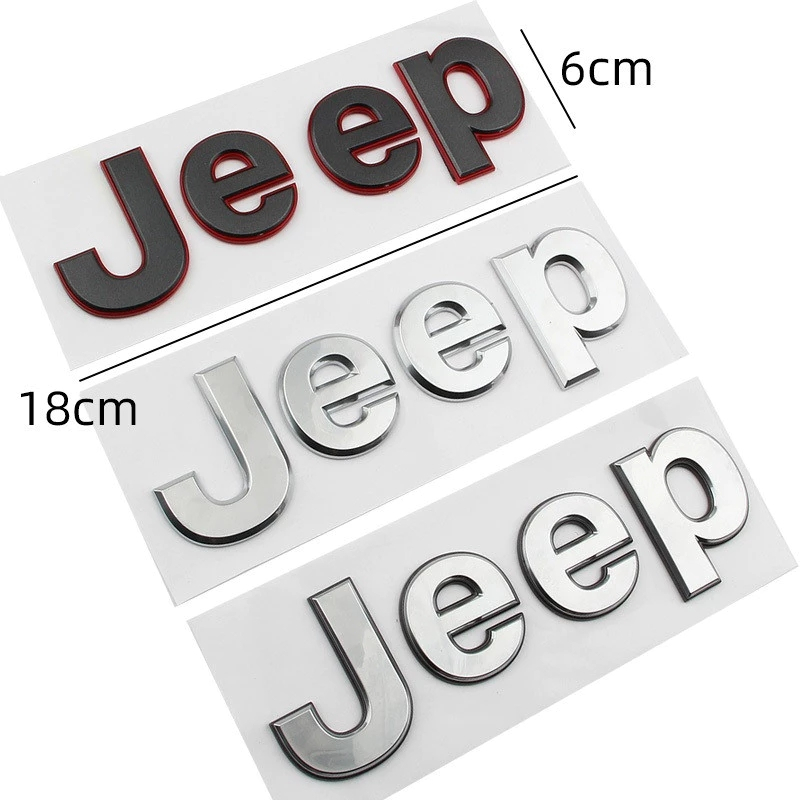 คุณภาพสูง วัสดุ ABS ตราสัญลักษณ์รถเหมาะสําหรับ Jeep Cherokee, Wrangler, Sahara, Robinson ป้ายสัญลักษ