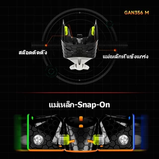 GAN 356 M รูบิค 3x3 แม่เหล็ก Gan 356 ME ของขวัญของเล่นแข่งรถมืออาชีพสําหรับเด็ก