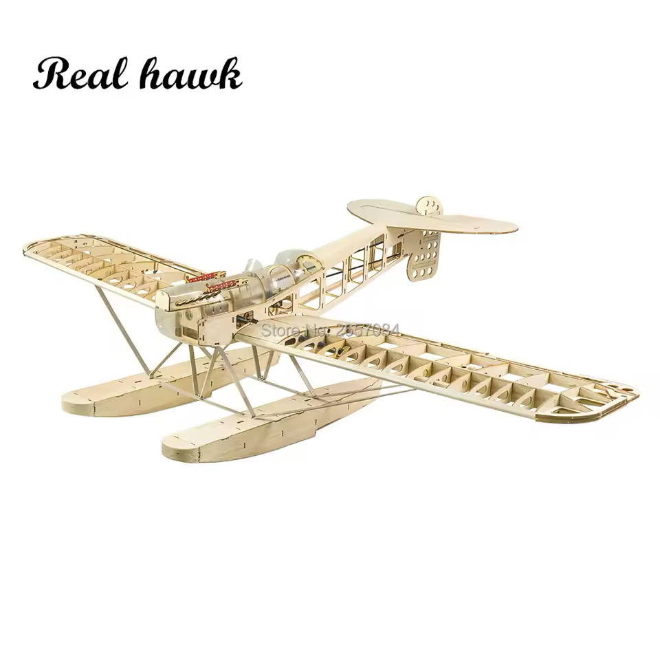 RC Airplanes Model Laser Cut Scale 1400mm seaplane Balsa Wooding Kit Woodness model WOOD PLANE