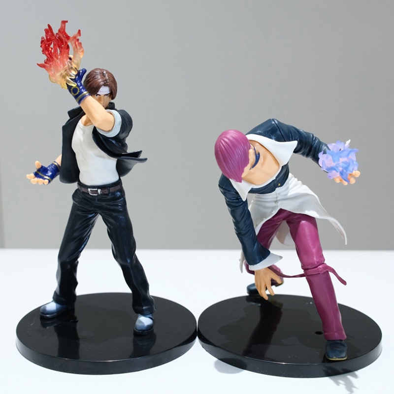 19 ซม.SNK เกมรูป King of Fighters Kyo Kusanagi Iori Yagami คลาสสิก Action เปลวไฟพิเศษ PVC ตัวเลขการกระทําตุ๊กตาของเล่น