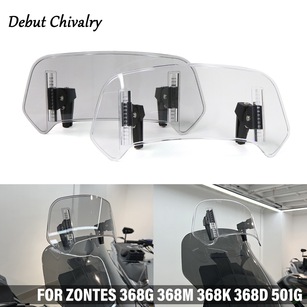 เหมาะสําหรับ ZONTES 368G 368M 368K 368D 501G การปรับเปลี่ยนกระจกบังลมรถจักรยานยนต์ ปรับยกกระจกหน้ารถ deflector อุปกรณ์เสริม