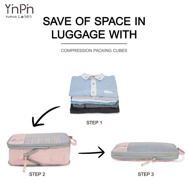 ✨กระเป๋าเดินทาง กระเป๋าเดินทางออแกไนเซอร์จัดเก็บเสื้อผ้าเฉพาะกระเป๋าเดินทางชุดคู่2/4/6ชิ้นชุดกระเป๋า✨ - รูปที่ 4