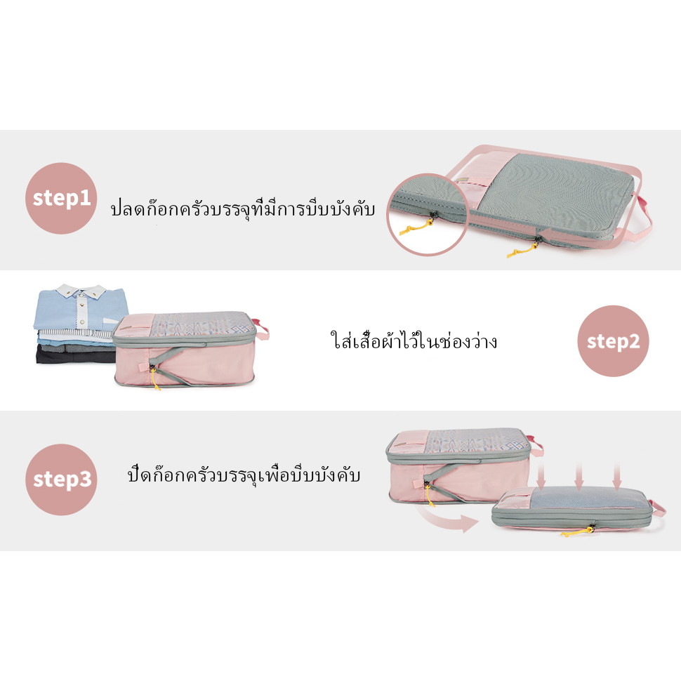 ✨กระเป๋าเดินทาง กระเป๋าเดินทางออแกไนเซอร์จัดเก็บเสื้อผ้าเฉพาะกระเป๋าเดินทางชุดคู่2/4/6ชิ้นชุดกระเป๋า✨ - รูปที่ 6
