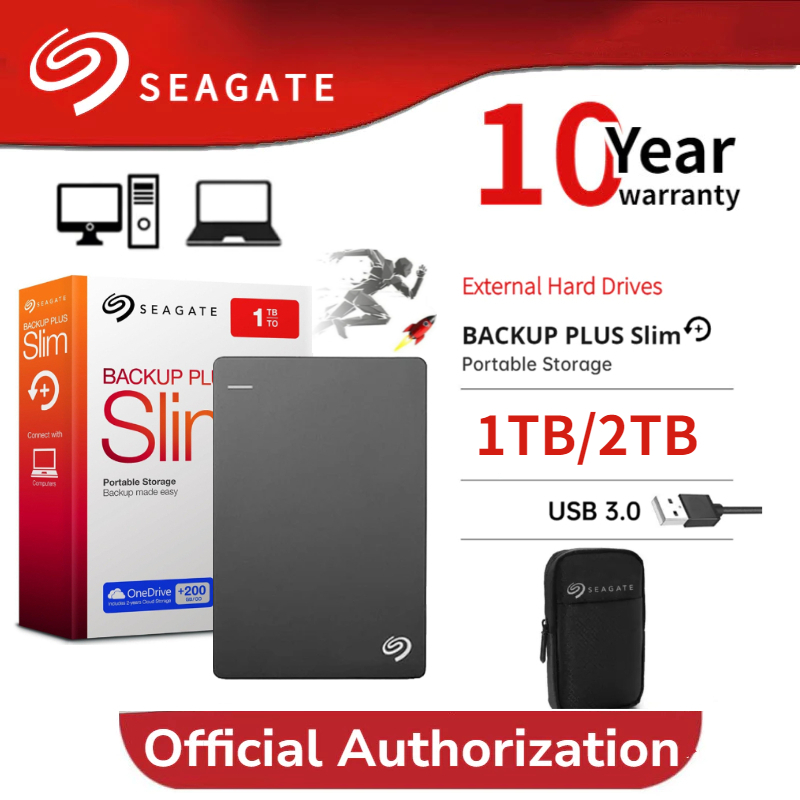 New Seagate Backup plus Ultra-Thin external harddisk 1TB/2TB High Capacity Portable USB 3.0 External
