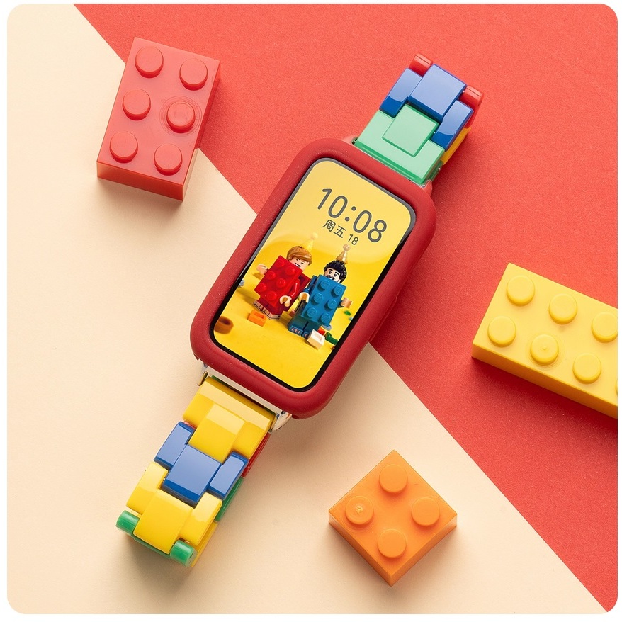 Building Block Band For Huawei band 10 สาย เคส Plastic Huawei band 8 สาย Huawei band 9 Strap soft สาย Huawei band 10 Case Huawei band 7 / Huawei band 6 Strap Rubber เคส Huawei band 9 Case Soft Huawei band 10 เคส