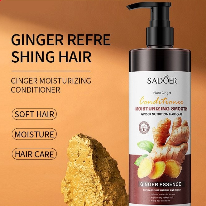 SADOER Ginger Moisturizing Smoothing Conditioner Softening ปรับปรุง Frizz Care