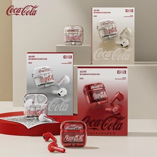 Coca Cola หูฟัง T36S Retro TWS ไร้สายบลูทูธ 5.4 หูฟังกึ่งอินเอียร์อายุการใช้งานแบตเตอรี่ยาวนาน Ultra-Light พร้อมไมโครโฟน