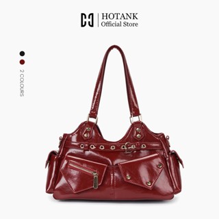 【HOTANK】กระเป๋าสะพายไขว้ Y2K สไตล์เท่ หนังPU คุณภาพดี สำหรับ…