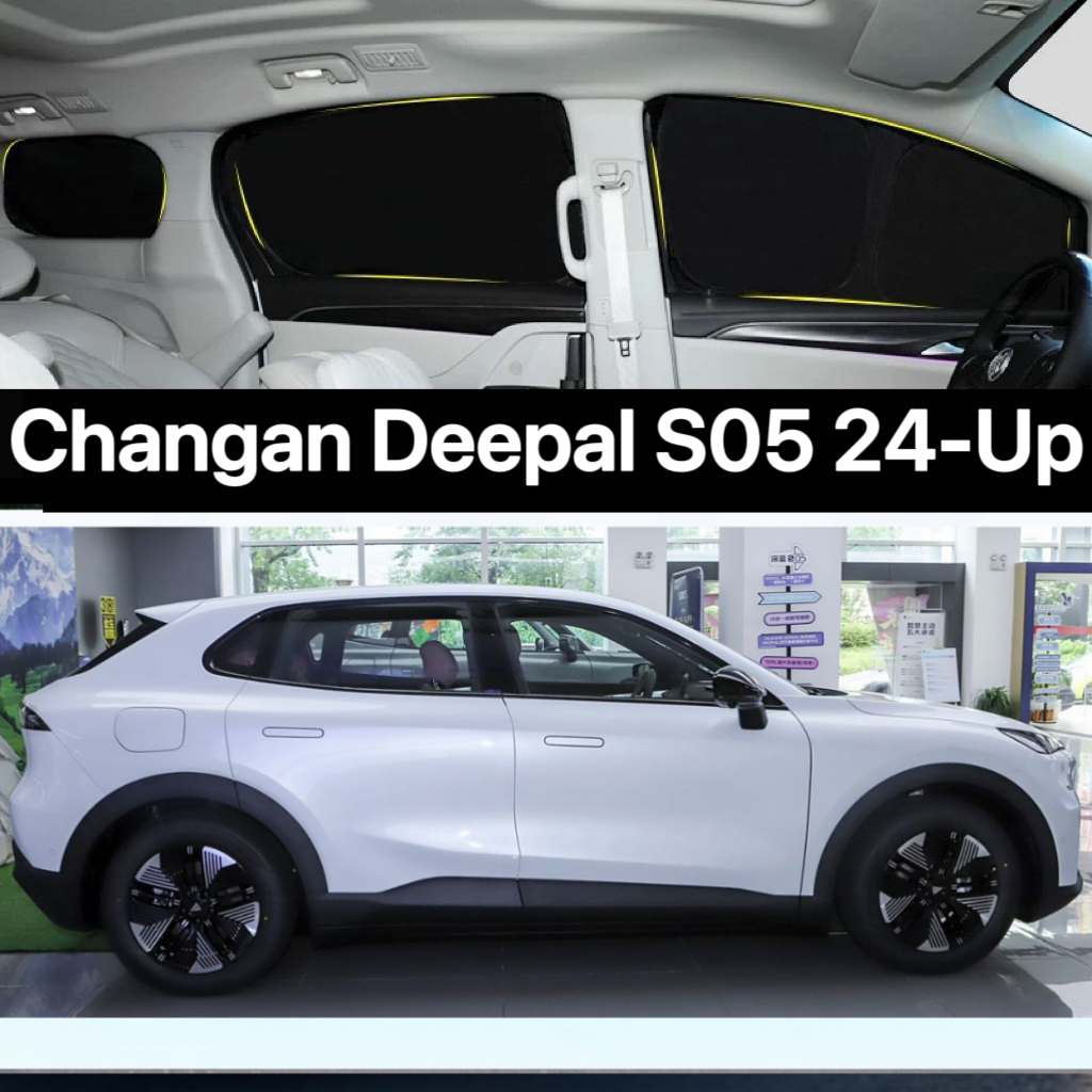 สําหรับ Changan Deepal S05 2024-UP ม่านบังแดดรถยนต์ผ้าม่าน Blackout Sunshade Sun Protection ความเป็นส่วนตัวหน้าต่างด้านข้าง Sunshade