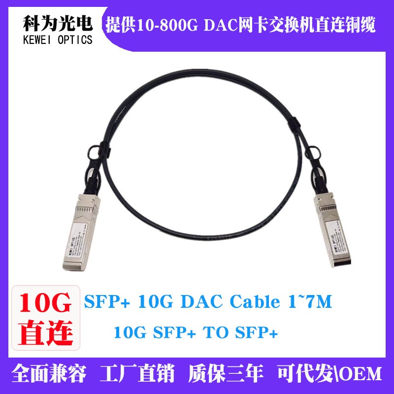 0.5 ม. (2 ฟุต) SFP-H10GB-CU50 ซม. 10G SFP + Passive Direct ติดทองแดง Twinax Cable