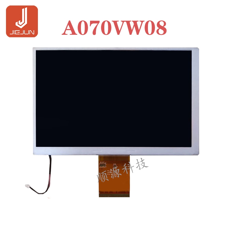 Auo original 7 นิ้ว A070VW08 V2 A070VW08 V0 LED รถ DVD หน้าจอ LCD 60p